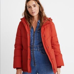 Madewell resistant puffer parka NWOT